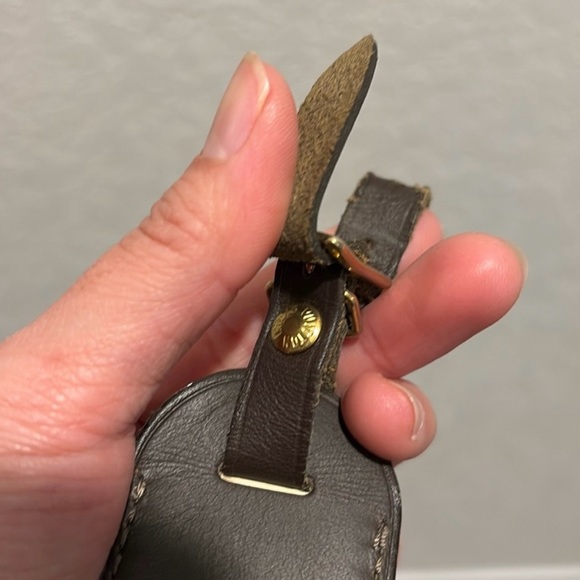 Louis Vuitton Dark Brown Leather Luggage Tag - Picture 5 of 6